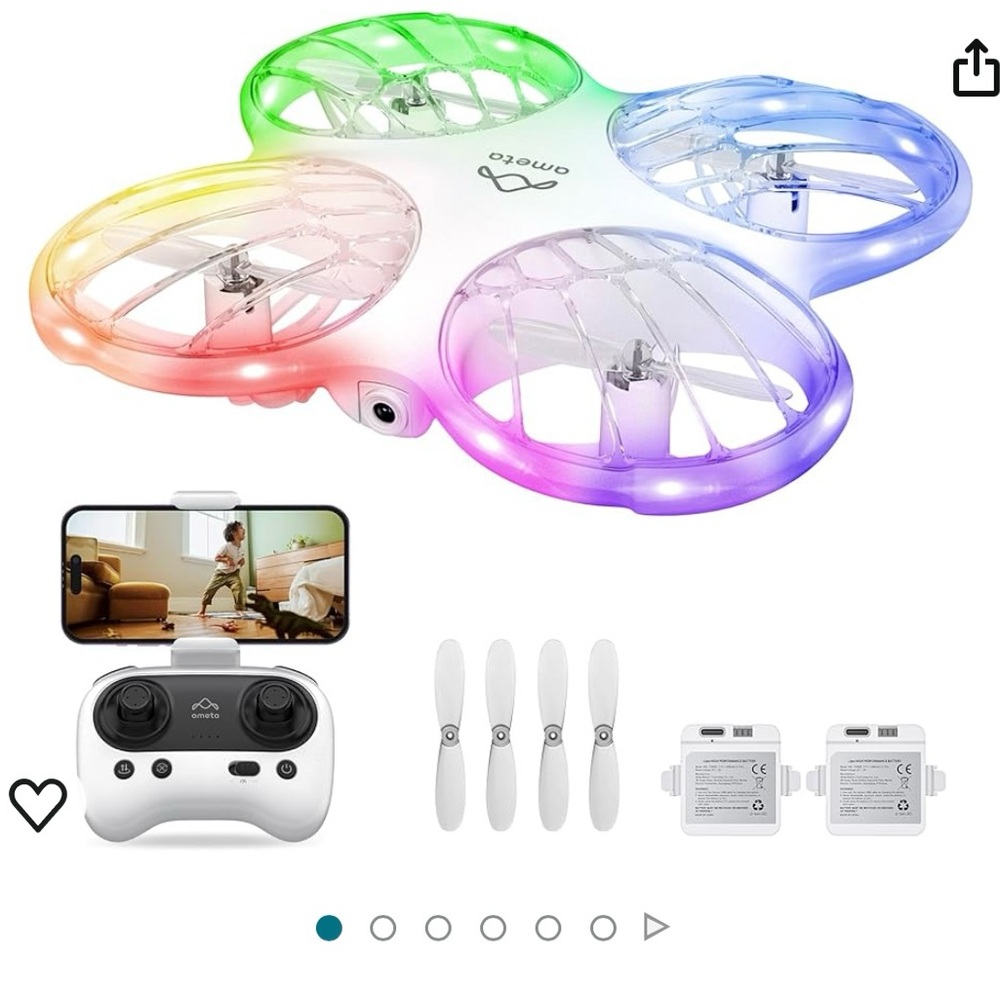 NEW Ameta RC Drone for Kids Beginners with 1080P HD FPV Camera, Cool Toys Gifts